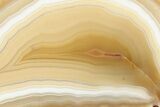 Polished Banded Agate Slice - Mexico #198181-1